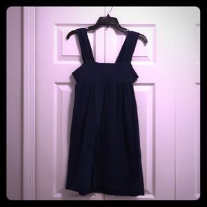 Dark blue cotton/spandex dress